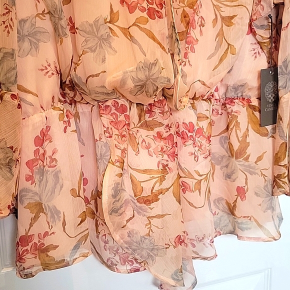 NWT VINCE CAMUTO peachbellini blouse - Picture 5 of 14
